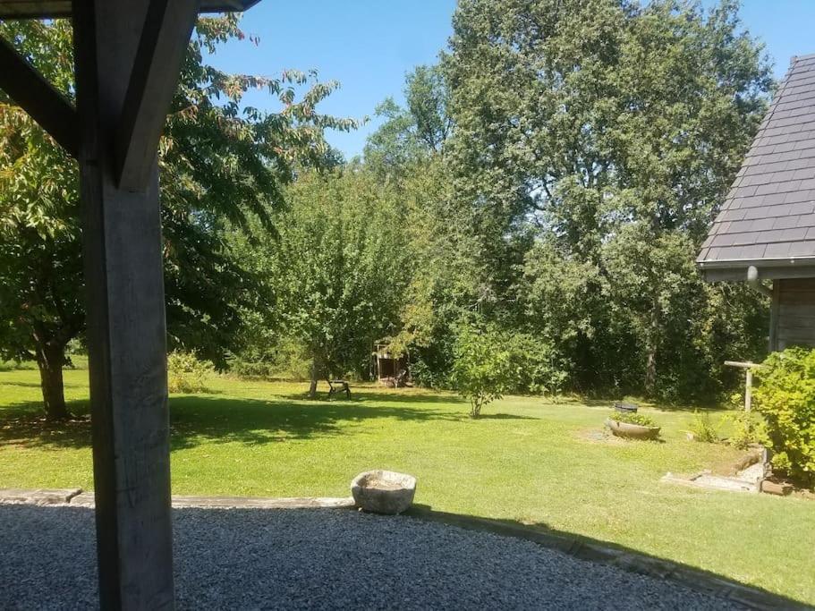 Gite De La Tuillere, Maison Contemporaine En Bois Avec Vue Et Piscine Saint-Aulaire ภายนอก รูปภาพ